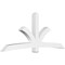 Ekena Millwork Davenport Architectural Grade PVC Gable Bracket, 108"W x 45"H x 6"D x 6"F, 10/12 Pitch GBP108X45X0606DAV00 - alternate 1